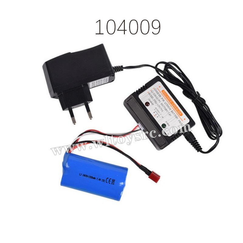 WLTOYS 104009 RC Car Battery and Charger Box kit
