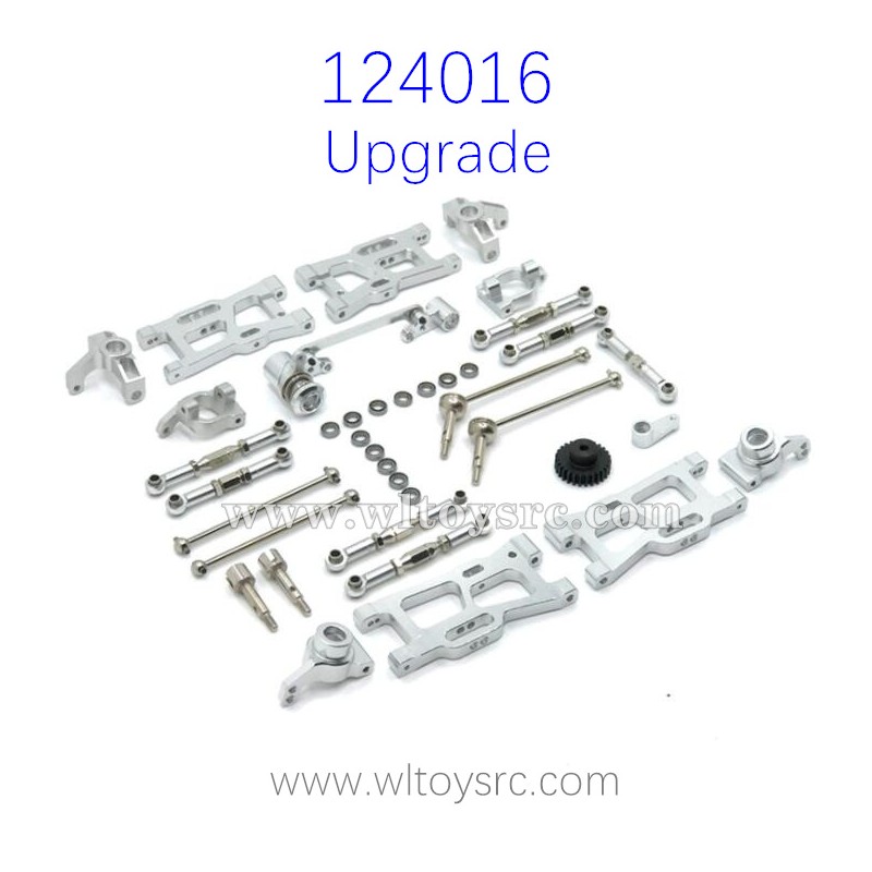 WLTOYS 124016 RC Car Upgrade Metal Parts Swing Arm Silver