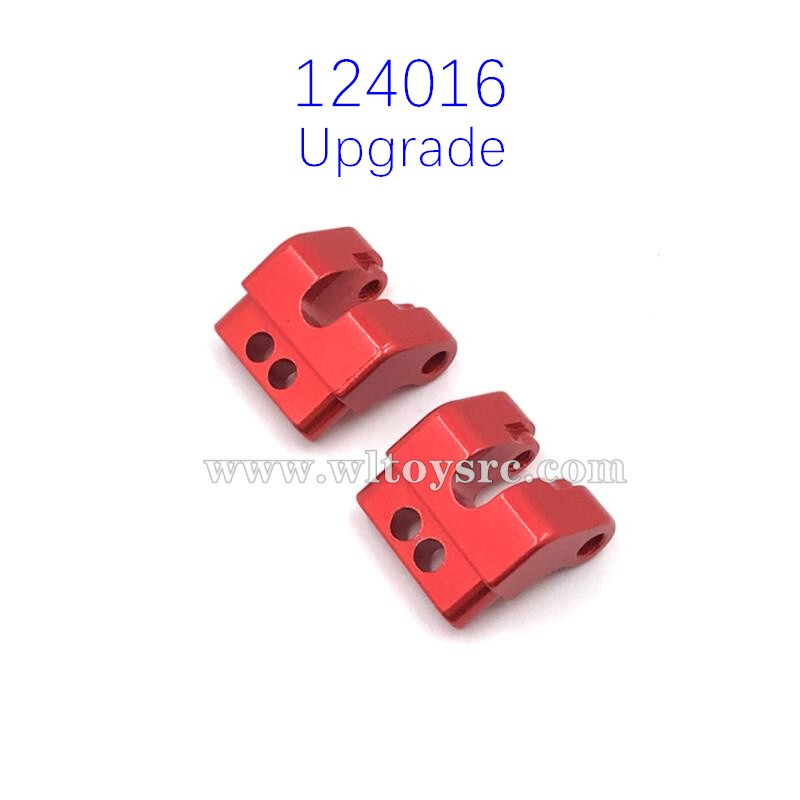 WLTOYS 124016 Upgrade Metal Parts Fixing Seat for Rear Shock Red