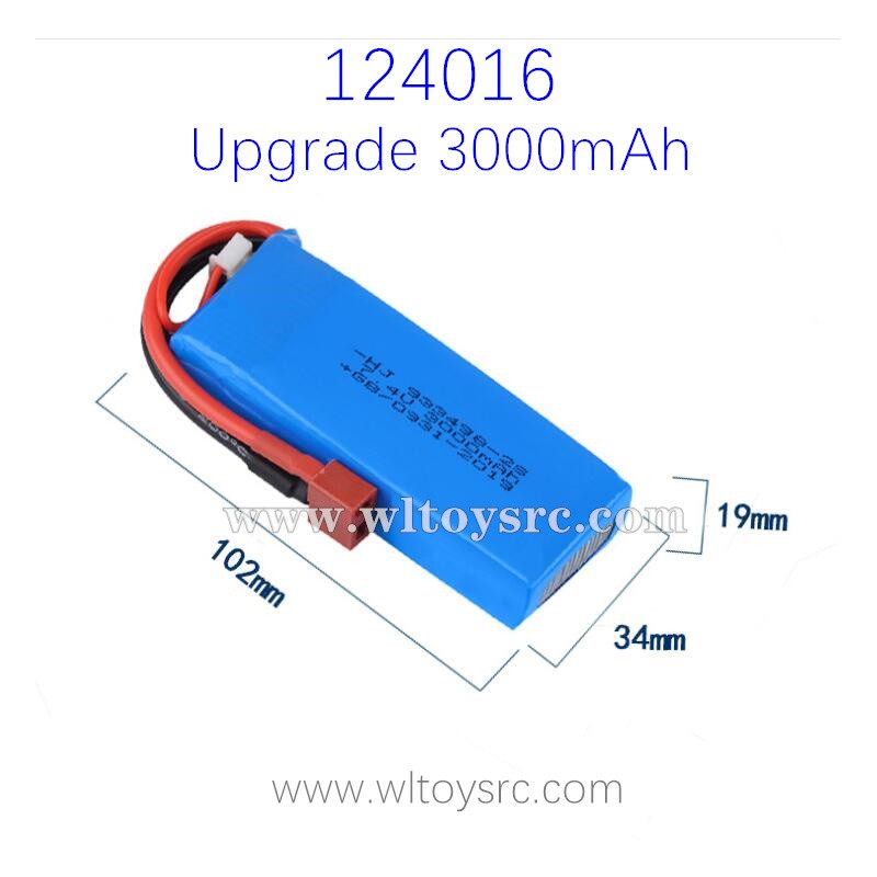 WLTOYS 124016 Upgrade Battery 7.4V 3000mAh