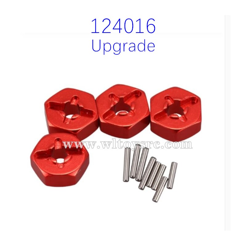 WLTOYS 124016 Speed Racing Car Upgrade Metal Hex Nut Red