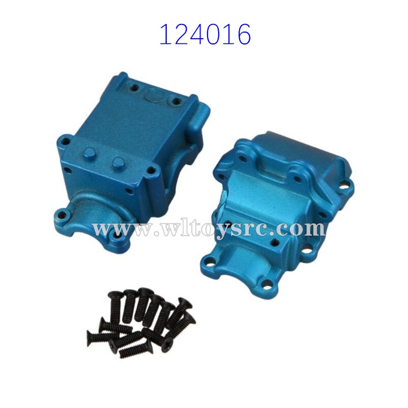 WLTOYS 124016 Upgrade Parts Metal Differential Gearbox Blue