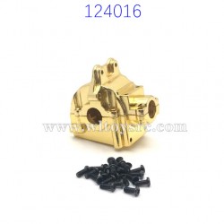 WLTOYS 124016 Upgrade Parts Metal Differential Gearbox Gold