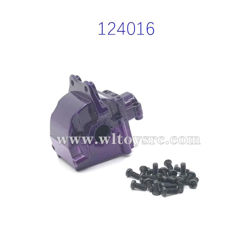 WLTOYS 124016 Upgrade Parts Metal Differential Gearbox Purple