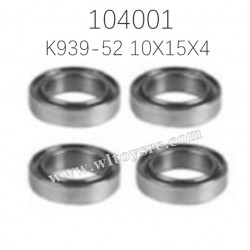 K939-52 Rolling Bearing 10X15X4 Parts For WLTOYS 104001 RC Car