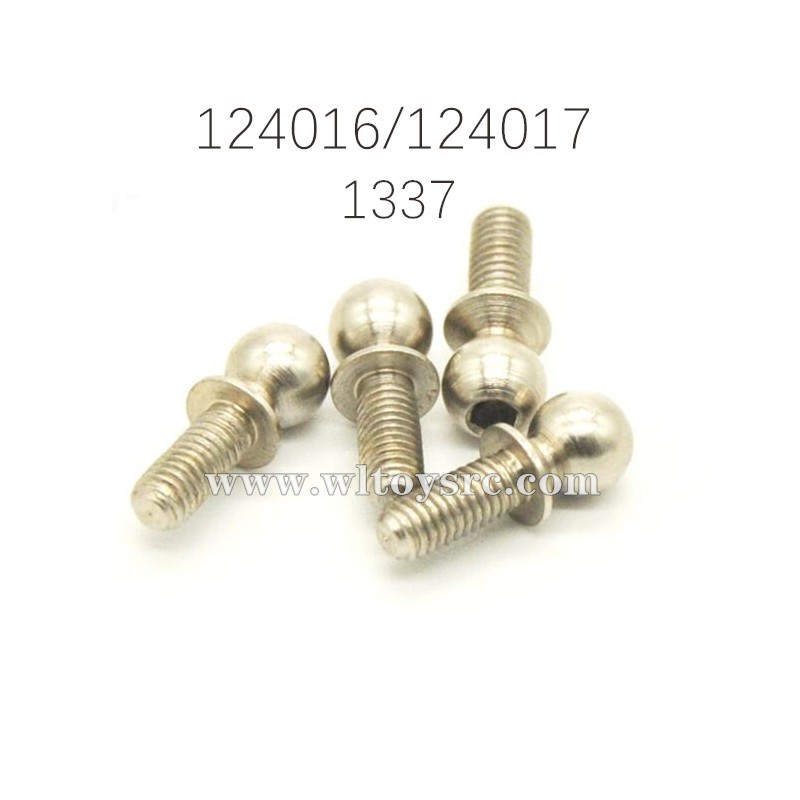 WLTOYS 124016 124017 Parts 1337 Ball head Screw 4.9X13.6