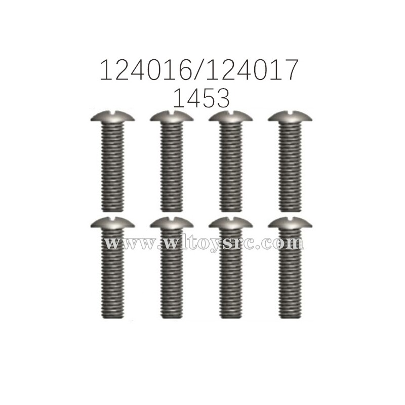 WLTOYS 124016 124017 Parts 1453 Phillips round head machine Screw