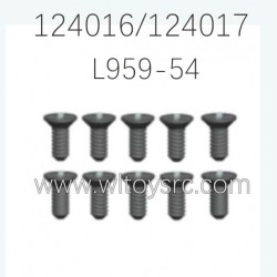 WLTOYS 124016 124017 Parts L959-54 Countersunk head tapping Screw 2.6X8X10