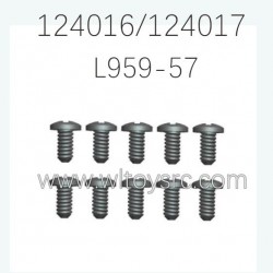 WLTOYS 124016 124017 Parts L959-57 Round head tapping Screw 2.6X8X10PB