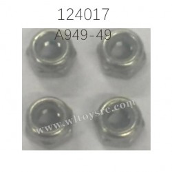 WLTOYS 124017 Parts A949-49 M3 Nuts