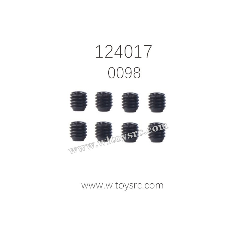 WLTOYS 124017 Parts 0098 M3x3 Screws for Motor