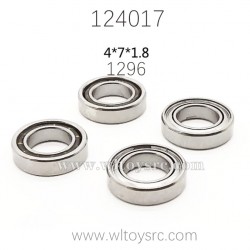 WLTOYS 124017 Parts 1296 Rolling Bear 4X7X1.8