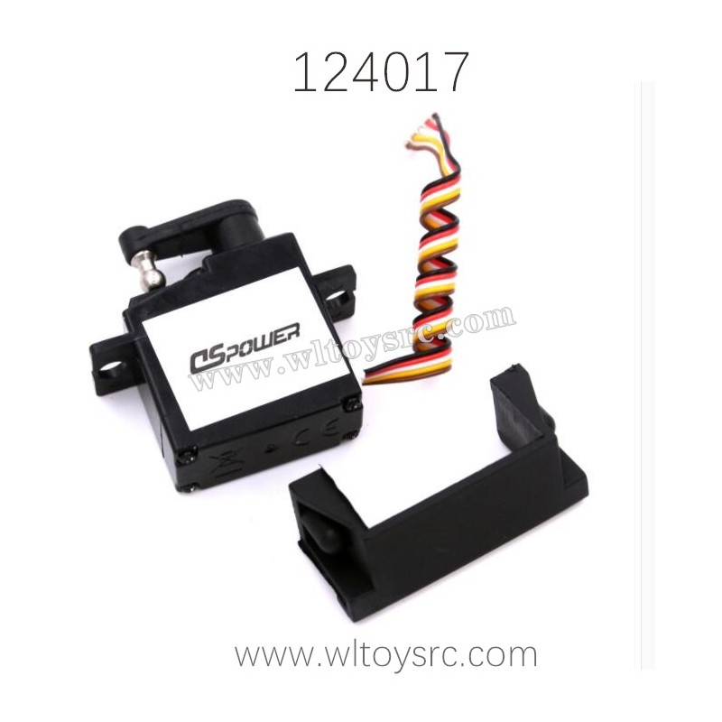 WLTOYS 124017 RC Car Parts 1307 5-Wire Servo with Holder