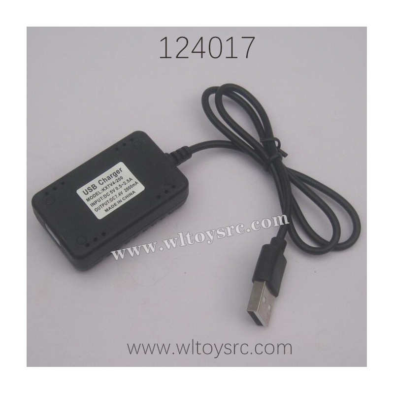 WLTOYS 124017 Parts 7.4V 2000MaH USB Charger 1374