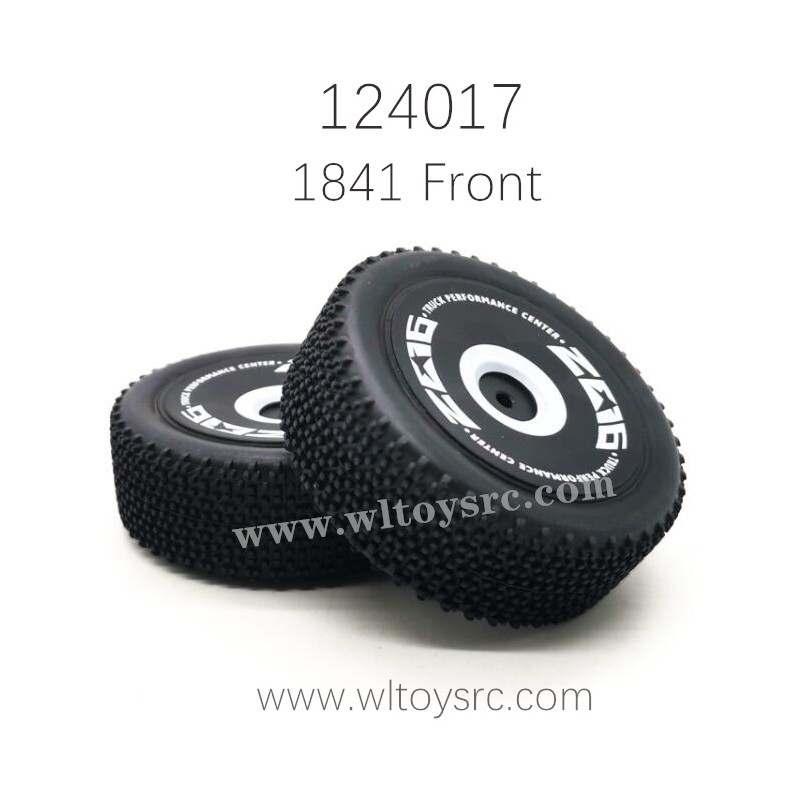 1841 Front Tire Assembly For WLTOYS 124017