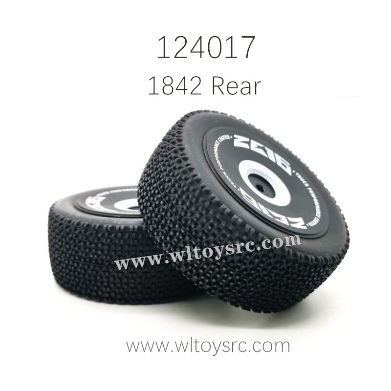 1842 Rear Tire Assembly For WLTOYS 124017