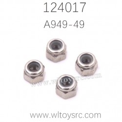 A949-49 M3 Lock Nuts For WLTOYS 124017