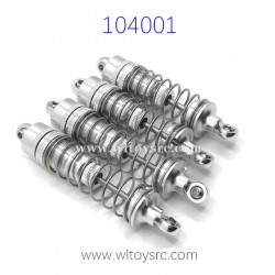 WLTOYS 104001 Upgrade Parts Shock Absorbers Silver