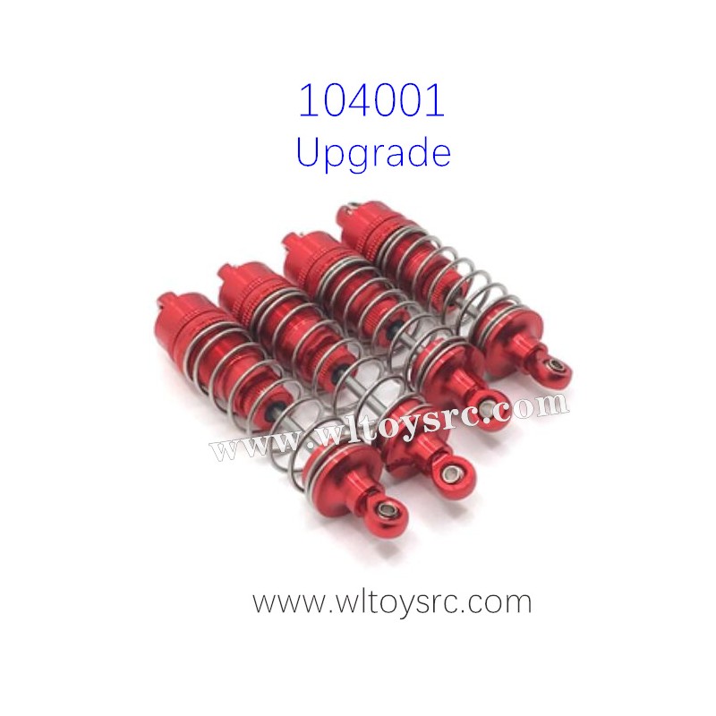 WLTOYS 104001 Upgrade Shock Absorbers Red