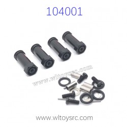 WLTOYS 104001 Upgrade Parts Axle Extension Components bLACK