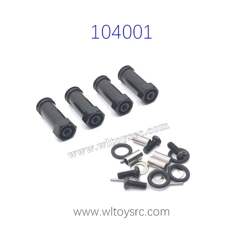 WLTOYS 104001 Upgrade Parts Axle Extension Components bLACK