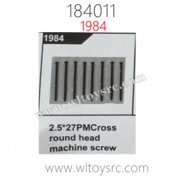 WL-TECH XK 184011 Parts  Cross Round Machince Screw 1984