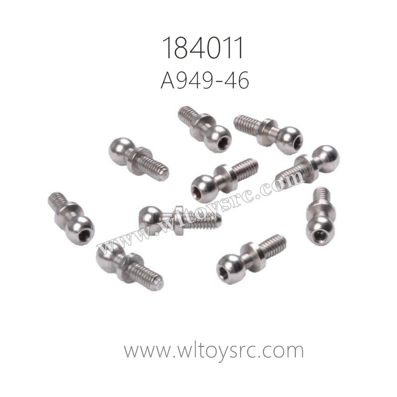 WLTOYS 184011 Parts A949-46 4x10.8 Ball Head Screw