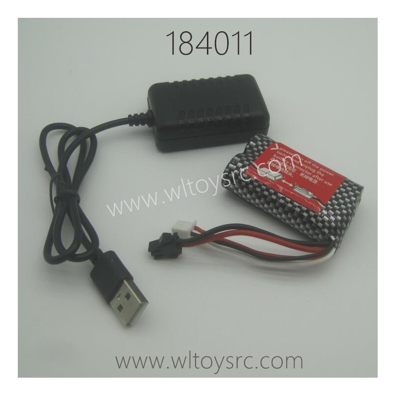 WLTOYS 184011 Battery and USB Charger 1986