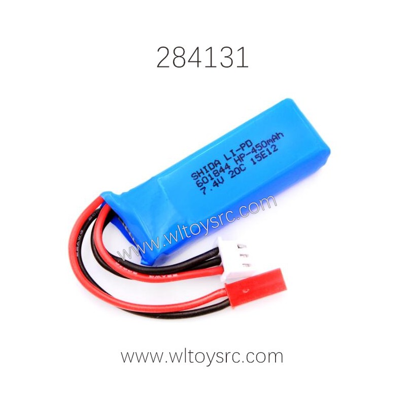 WLTECH XK 284131 Parts 7.4V Battery 450mAh