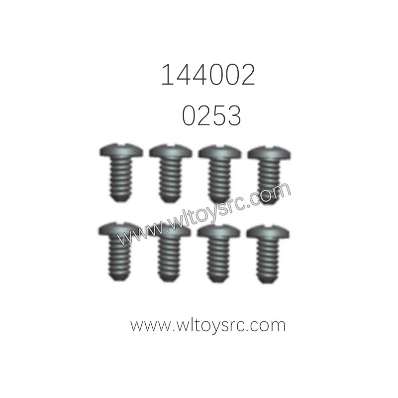WLTOYS 144002 Parts 0253 Screw ST 2.6X12PB