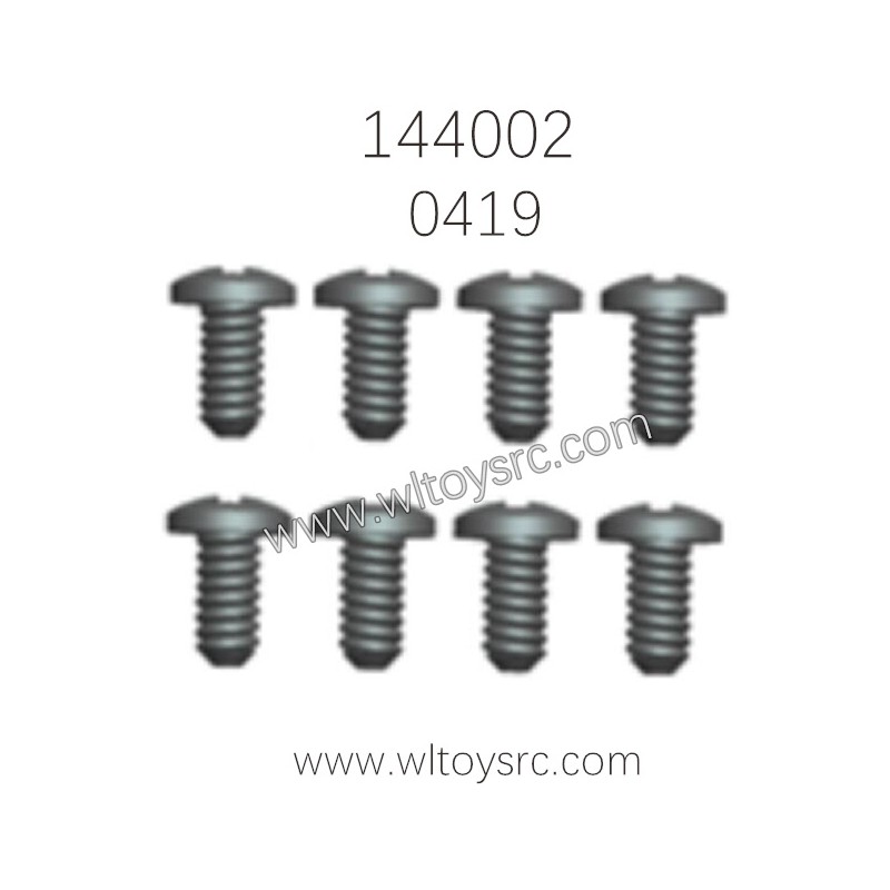 WLTOYS 144002 Parts 0419 Screw ST X25PB