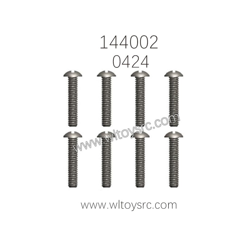 WLTOYS 144002 Parts 0424 ST2X8PB Screw