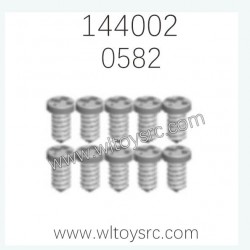 WLTOYS WL-TECH XK 144002 Parts 0582 Round head Flat Tail Screw 2X7PB D.5