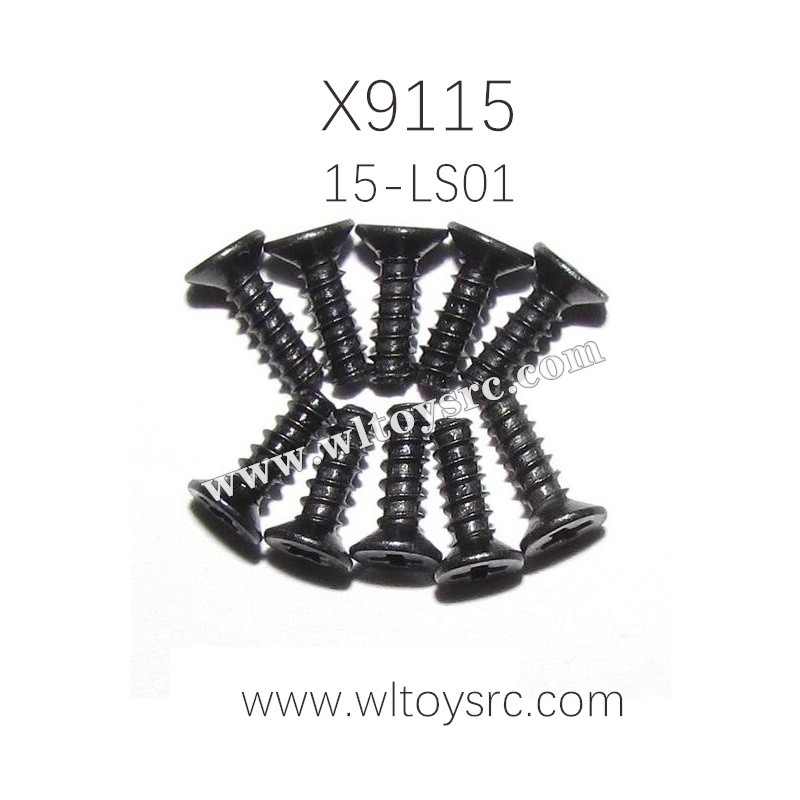 XINLEHONG Toys X9115 Parts Countersunk Head Screws 15-LS01
