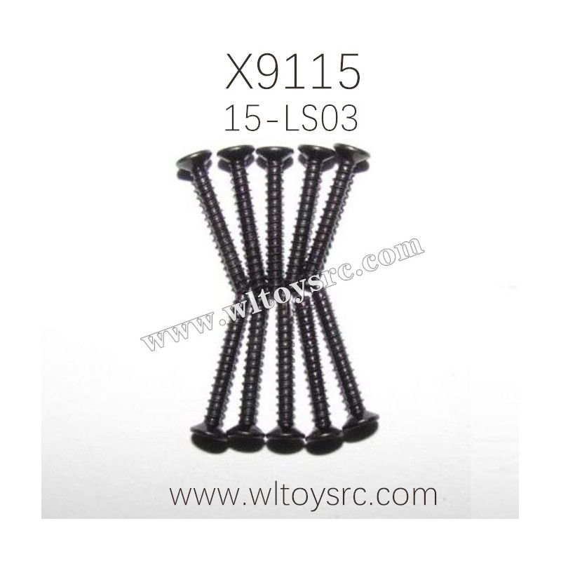 XINLEHONG Toys X9115 Parts Countersunk Head Screws 15-LS03