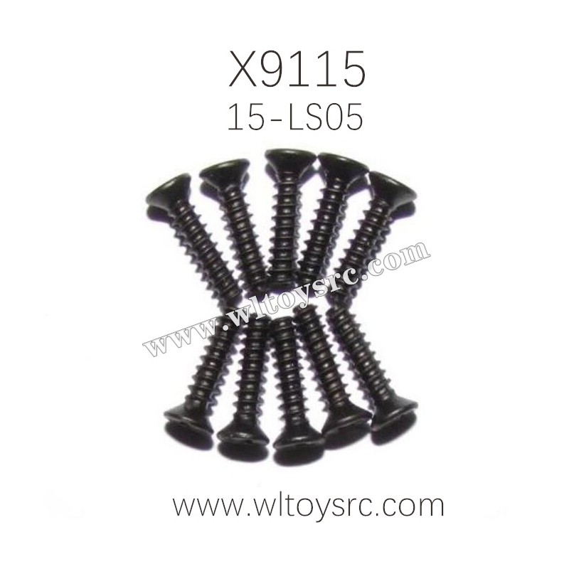 XINLEHONG Toys X9115 Parts Countersunk Head Screw 15-LS05 2.3X10KBHO