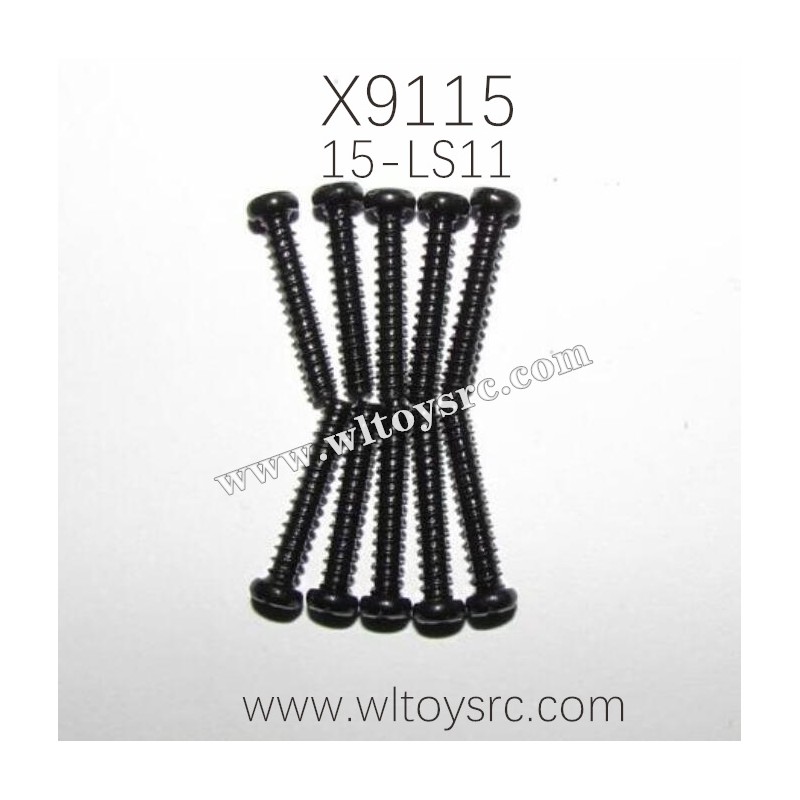 XINLEHONG Toys X9115 Parts Round Headed Screw 15-LS11 2.6X15PBHO