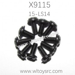 XINLEHONG Toys X9115 Parts Round Headed Screw 15-LS14 2.5X6X5PWMHO