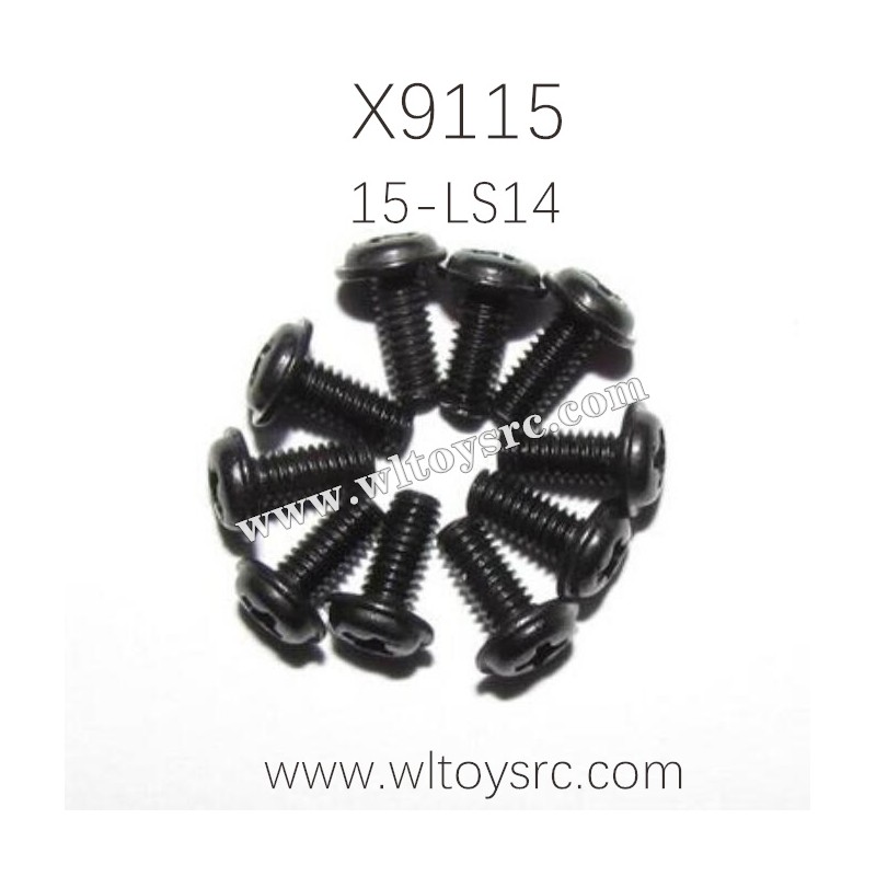 XINLEHONG Toys X9115 Parts Round Headed Screw 15-LS14 2.5X6X5PWMHO