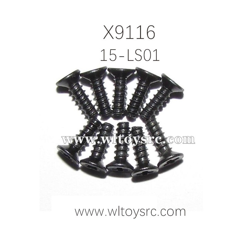 XINLEHONG Toys X9116 Parts Countersunk Head Screws 15-LS01