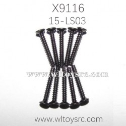 XINLEHONG Toys X9116 Parts Countersunk Head Screws 15-LS03 2X15KBHO