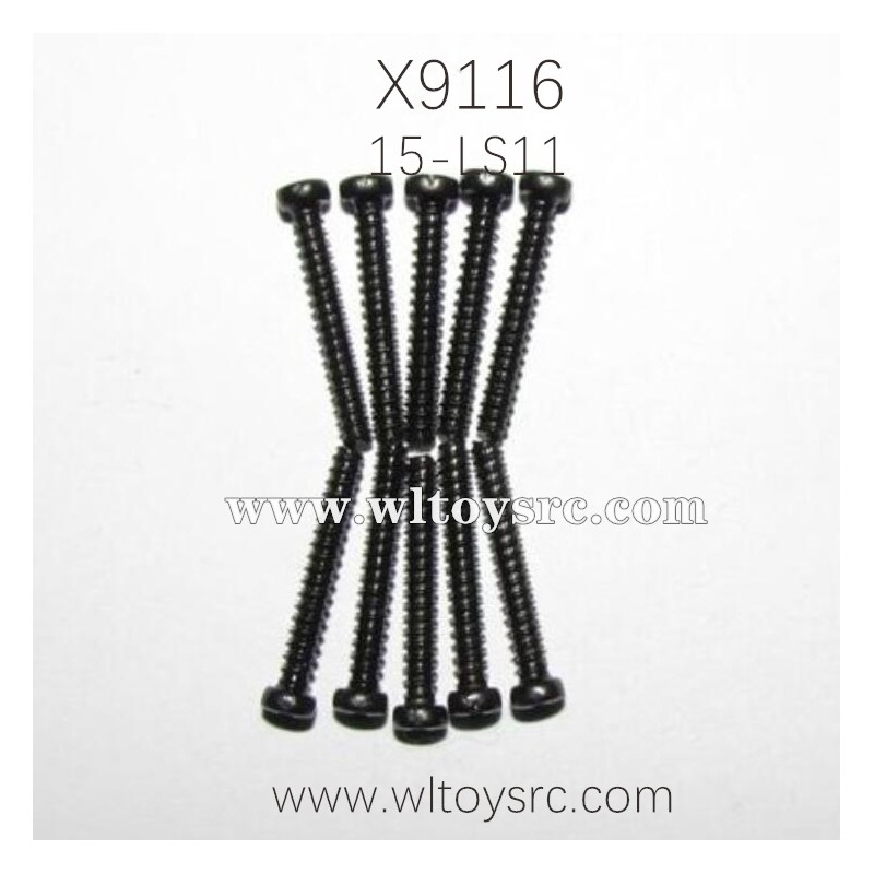 XINLEHONG Toys X9116 Parts Round Headed Screw 15-LS08 2.3X16PBHO