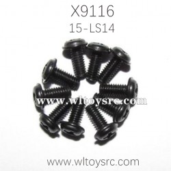 XINLEHONG Toys X9116 Parts Round Headed Screw 15-LS14 2.5X6X5PWMHO