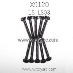 XINLEHONG Toys X9120 Parts Countersunk Head Screws 15-LS03 (2X15KBHO)
