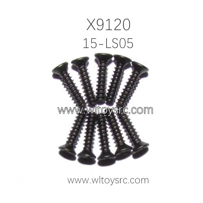 XINLEHONG Toys X9120 Parts Countersunk Head Screw 15-LS05 2.3X10KBHO