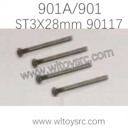 HAIBOXING 901A 901 Parts Front Rear Upper Suspension Arm Hinge Pins 90117