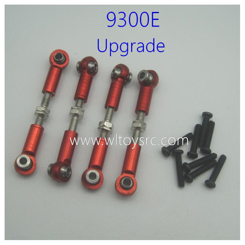ENOZE 9300E 1/18 RC Truck Upgrade Parts Steering Rods Red