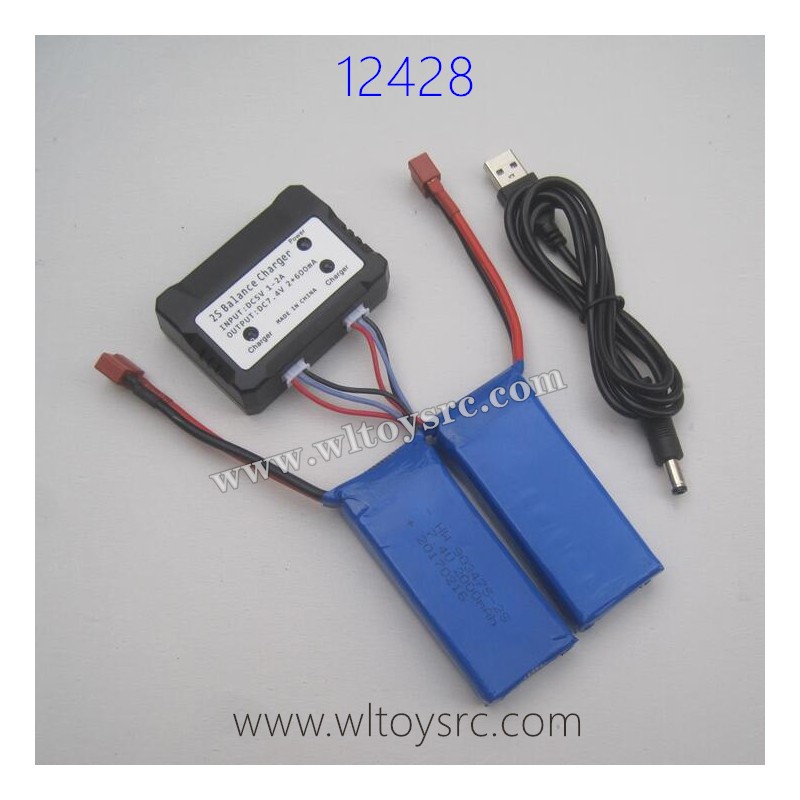 WLTOYS 12428 Upgrade Parts Charger and Battery