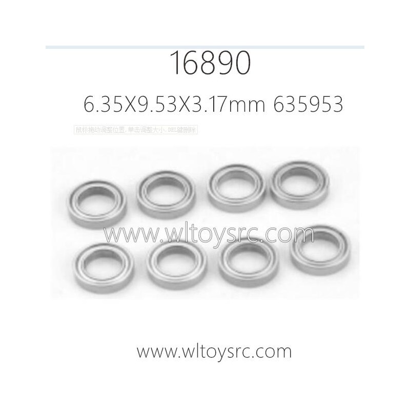 HBX 16890 Parts Ball Bearings 635953