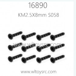 HBX 16890 Parts Countersunk Screws KM2.5X8mm S058